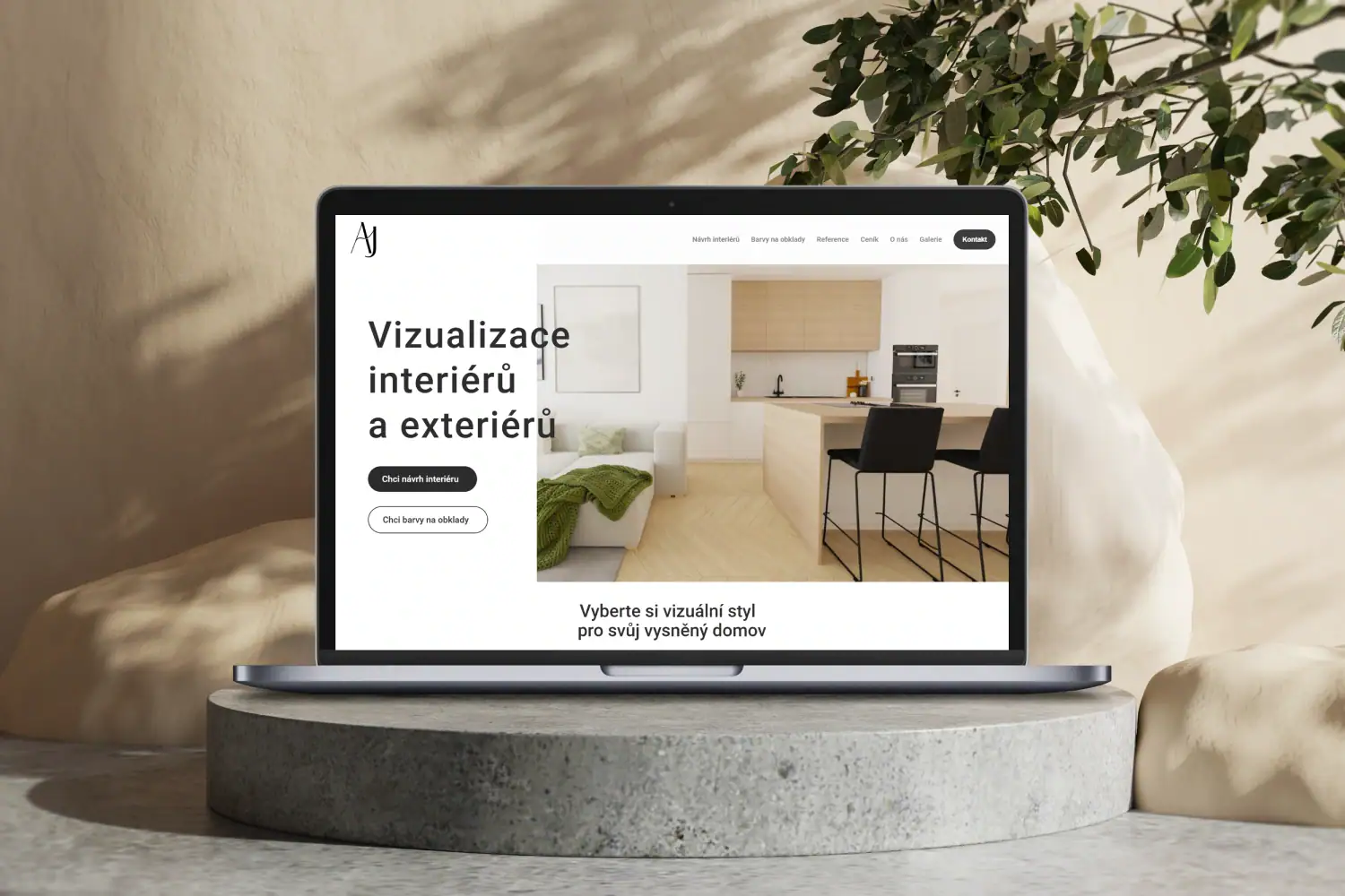 Wireframe na obrazovce laptopu