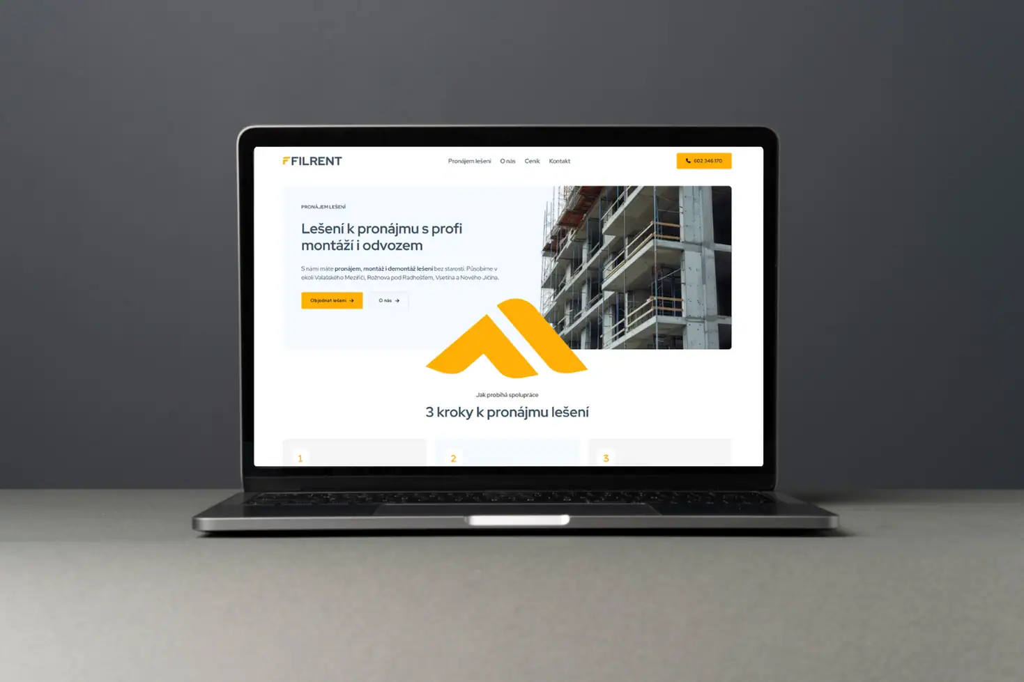 Tvorba webu pro stavební firmu 